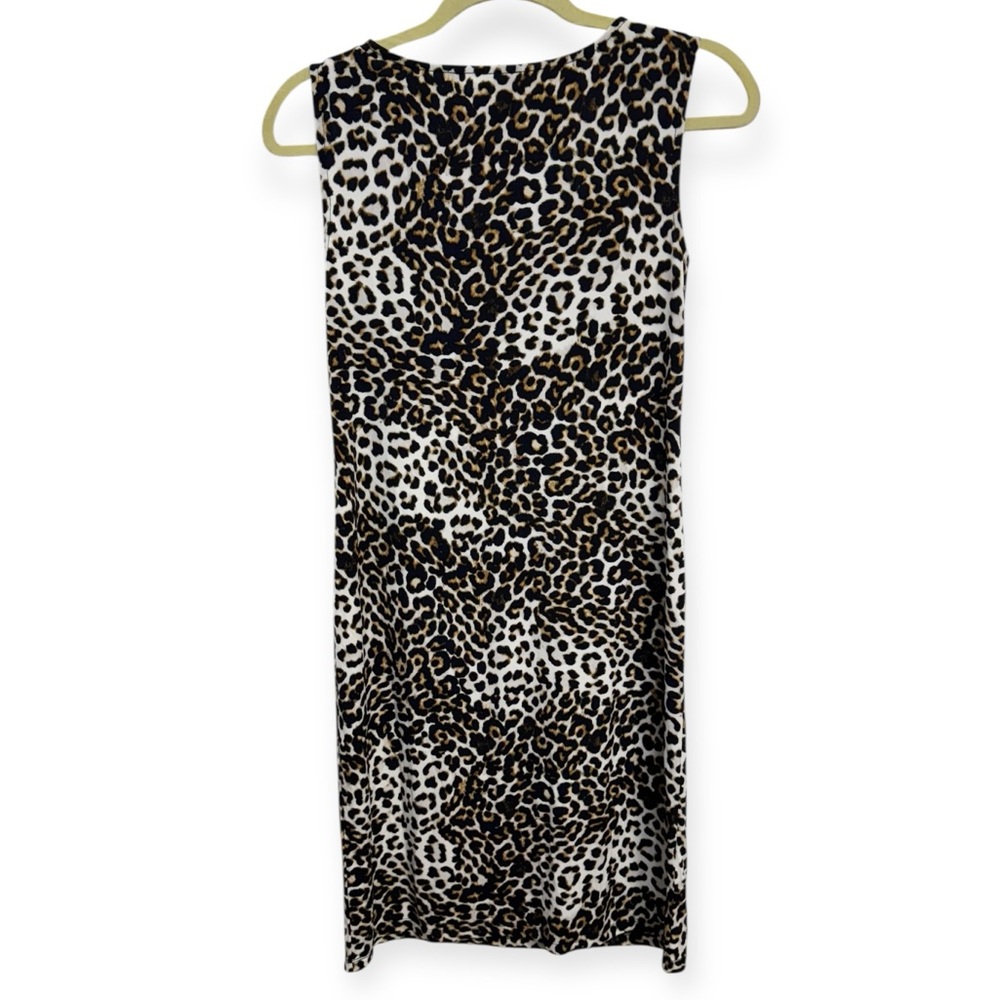 Chico's Women’s Leopard Print Sleeveless Dress Size (Chico 0) *2216 - Picture 3 of 4